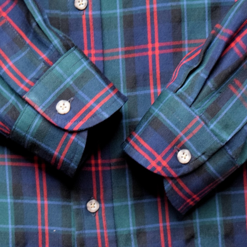 Vintage 90s Sir Pendleton Mens XL Worsted Wool MacTaggart Tartan Plaid Shirt - Picture 6 of 14